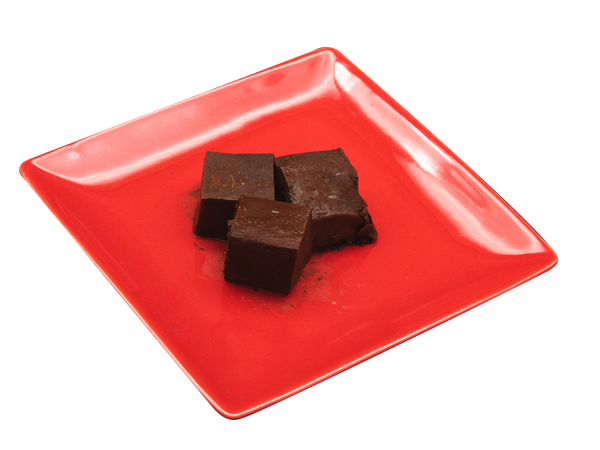わらび餅　チョコレート写真